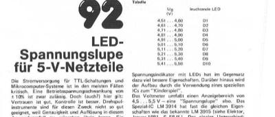 LED-Spannungslupe für 5-V-Netzteile (LED-Voltmeter)