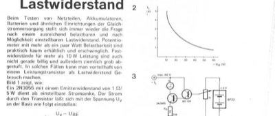Transistor als Lastwiderstand (2N3055)