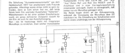Einschaltautomatik für Autoantennen