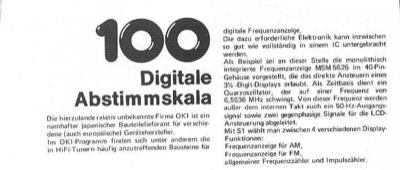 Digitale Abstimmskala