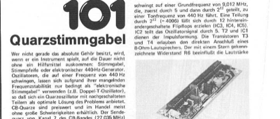 Quarz-Stimmgabel