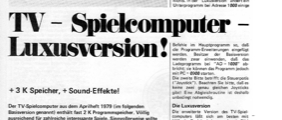 TV-Spielcomputer-Luxusversion (Erweiterung-Aprilheft 79)