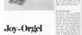 Joy Orgel (mit 1 IC, SAA1900, 56 Tasten)