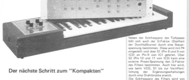 Kombinierte VCF-VCA Platine (FORMANT, Synthesizer)