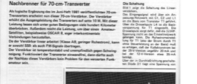 70-cm-Verstärker (HF-Verstärker für Transverter (Juniheft 81))