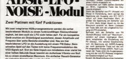 Dual-ADSR-LFO-NOISE-Modul (Hüllkurvengenerator, Synthesizer)