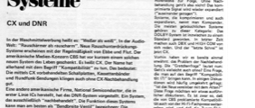 Rauschunterdrückungssysteme (CX, DNR, Dolby-Prinzip)