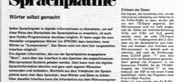 Interface für Sprachplatine mit TMS5100