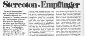 Stereoton-Empfänger (Fernsehton, TV, HiFi)