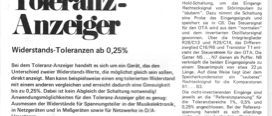 Toleranz-Anzeiger (Widerstandstoleranzen bestimmen)