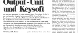 Output-Unit und Keysoft (polyphones Keyboard, Synthesizer)