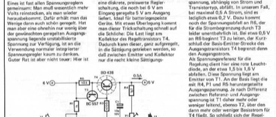 Voltsparender Spannungsregler (1-V-Spannungsabfall)