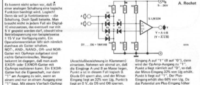 OpAmp EX(N)OR (Logik mit Analog-IC)