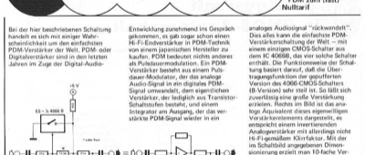 PDM-Verstärker (mit nur 4066B)