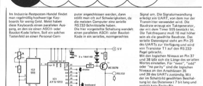 Serielles Keyboard-Interface (555, AY-5-1013)