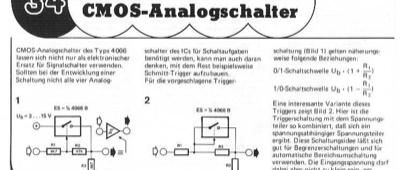 Trigger mit CMOS-Analogschalter (4066)