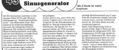 NF-Sinusgenerator (analog)