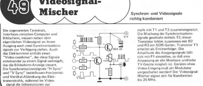 Videosignal-Mischer (composite-Synch erzeugen)