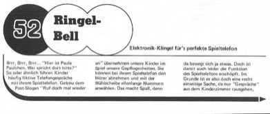 Elektronik-Klingel (Spiel-Telefon)