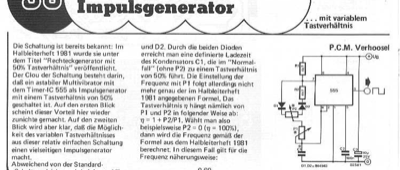 555-Impulsgenerator (variables Tastverhältnis)