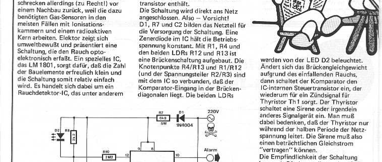 Rauchdetektor mit optischem Sensor (LM1801)