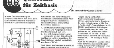 Quarzzeitbasis (bis 30MHz)