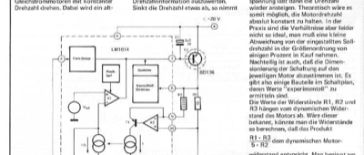 Drehzahlregler für Gleichstrommotore (LM1014)
