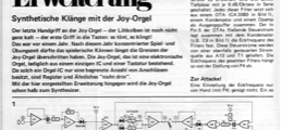 Joy Orgel-Erweiterung (Zusatz zur Orgel mit 1 IC)