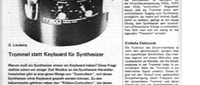 Drum-Interface (Trommel statt Keyboard für Synthesizer)
