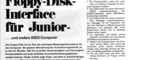Floppy-Disk-Interface (für Junior (6502) Computer)