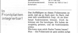 Folien-Tastenfelder