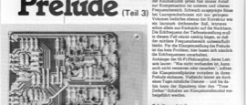 Prelude, Teil 3 (Vorverstärker)