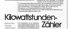 KWh-Stunden-Zähler (VCO 4-Digit-Zähler)