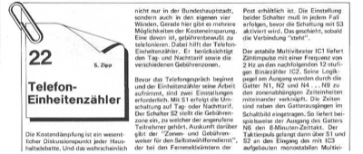 Telefon-Einheitenzähler (Handbetrieb, Zähler)