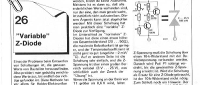 Variable Z-Diode