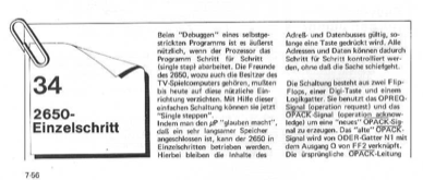 Einzelschritt für 2650