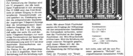 Mikroprozessor-Hilfsanzeige (Adressbus, Datenbus dekodieren)