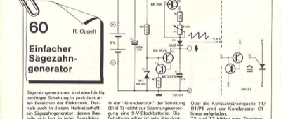 Einfacher Sägezahn-Generator