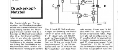 Druckerkopf-Netzteil (2A)