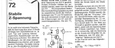 Stabile Zener-Spannung (konstanter Durchlasstrom)