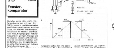 Fensterkomparator (mit 3 Invertern)