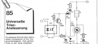 Universelle Triac-Ansteuerung (induktive Belastung)