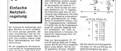 Einfache Netzteilregelung (Strombegrenzung)