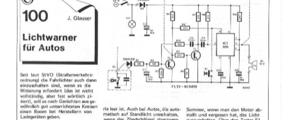 Lichtwarner für Autos