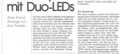 Farbenspiel mit duo LEDs (2 Pegel mit 1 Anzeige)
