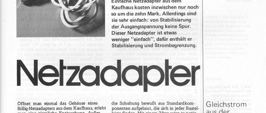 Steckdosen-Netzteil (stabilisiert Strombegrenzung)