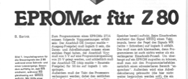 EPROMer für Z80