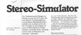 Stereo-Simulator