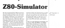 Z80-Simulator (Signale simulieren)