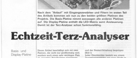Echtzeit-Terz-Analyser, Teil 2